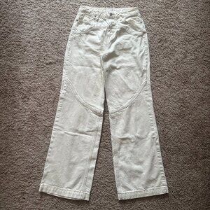 PacSun White Wide-Leg Jeans – 100% Cotton | Size 27